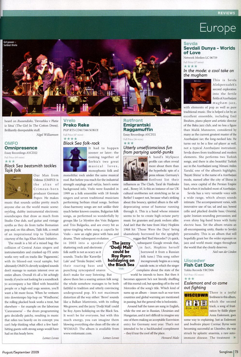 SONGLINES VRELO