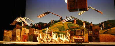 Time of the Gypsies, flying houses.
