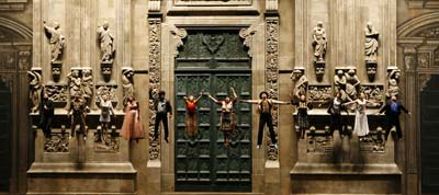Opera scene Milan Cathedral